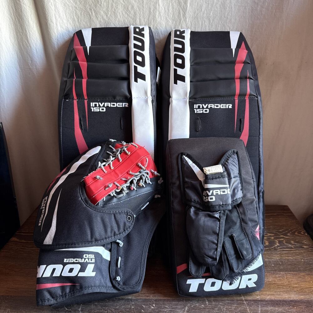 Tour Invader 150 Street Hockey Gloves And Pads For Youth